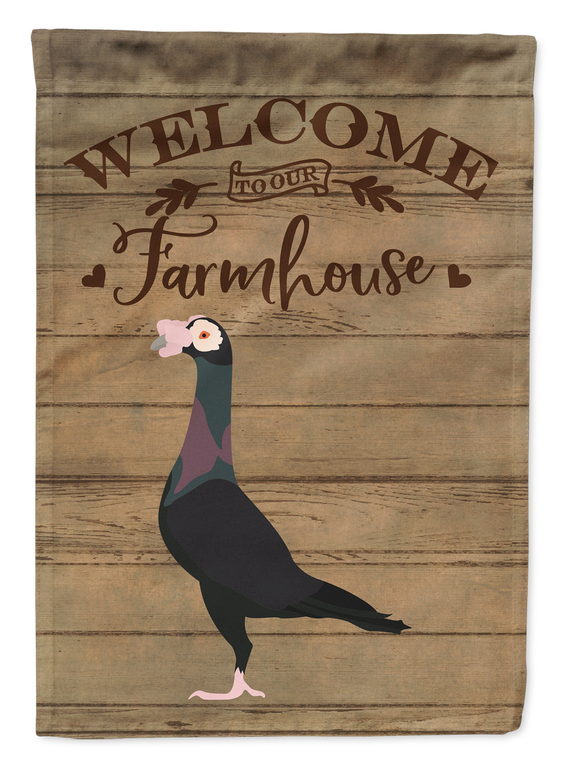 English Carrier Pigeon Welcome Garden Flag Mailbox Decorative Yard Banner Outside Patio Artwork for Flower Beds, Garden Size, Multicolor