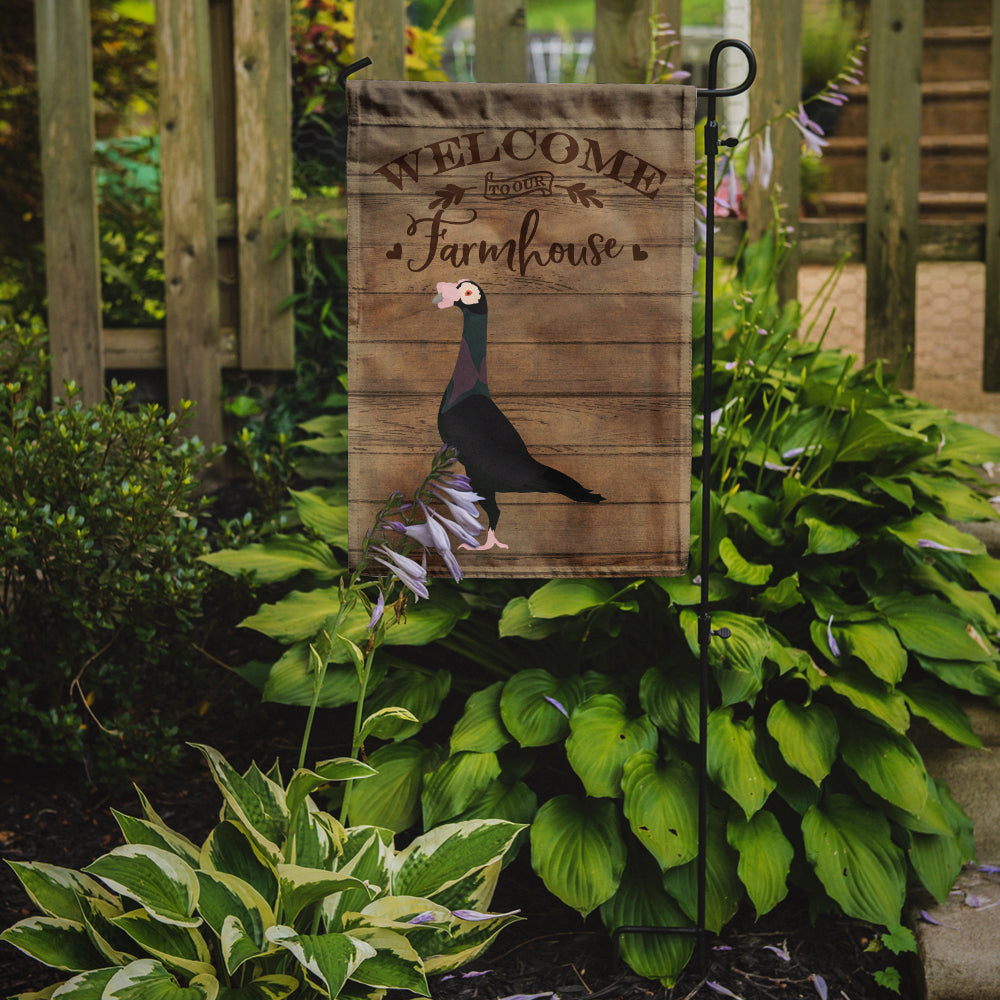 English Carrier Pigeon Welcome Garden Flag Mailbox Decorative Yard Banner Outside Patio Artwork for Flower Beds, Garden Size, Multicolor
