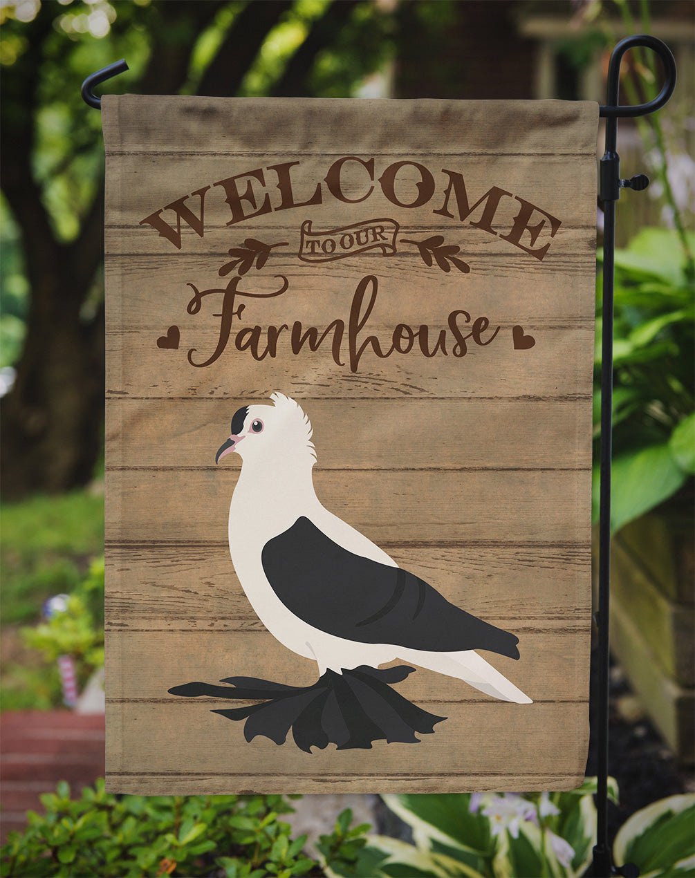 Saxon Fairy Swallow Pigeon Welcome Garden Flag Mailbox Decorative Yard Banner Outside Patio Artwork for Flower Beds, Garden Size, Multicolor