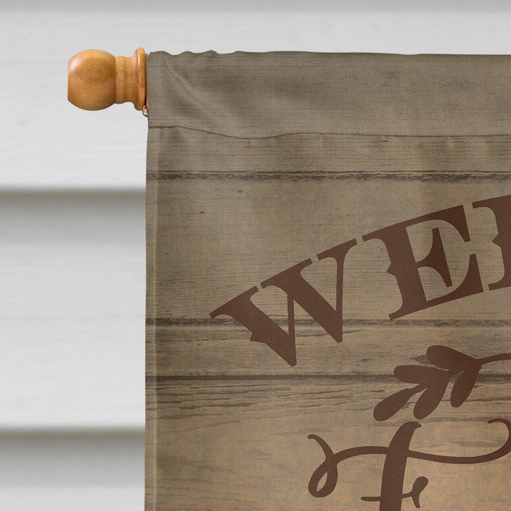 Jersey Buff Turkey Hen Welcome House Flag 28x40 Porch Sleeve Pole Decorative Outside Yard Banner Artwork Wall Hanging, Polyester