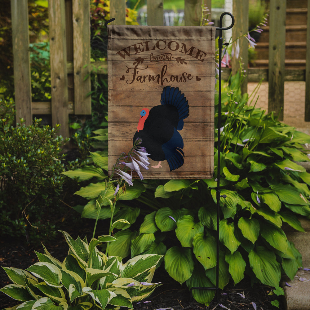 Norfolk Black Turkey Welcome Garden Flag Mailbox Decorative Yard Banner Outside Patio Artwork for Flower Beds, Garden Size, Multicolor