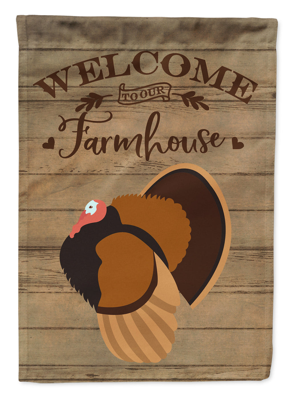 Bronze Turkey Welcome Garden Flag Mailbox Decorative Yard Banner Outside Patio Artwork for Flower Beds, Garden Size, Multicolor