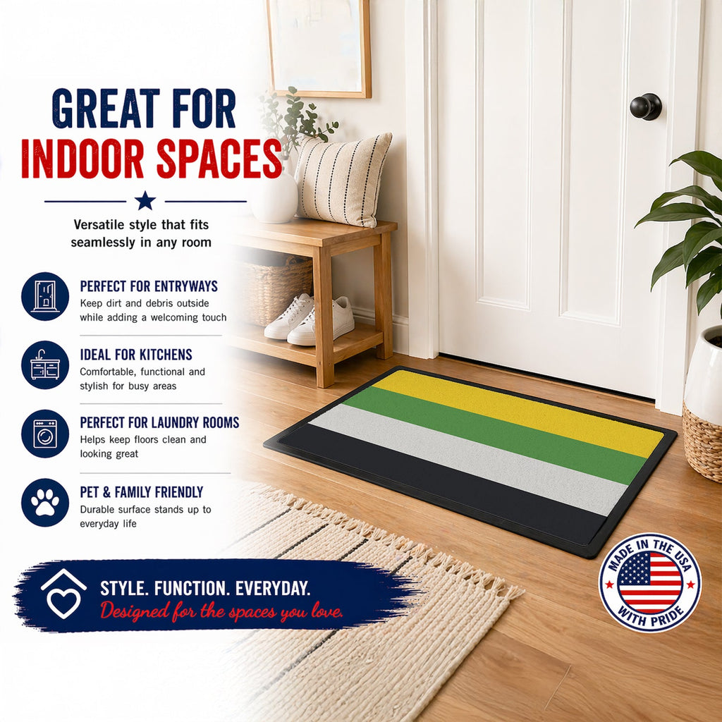 Skiliosexual Pride Doormat Indoor Outdoor 18H X 27W Front Door Mat Rugs for Entryway, Non Slip Washable
