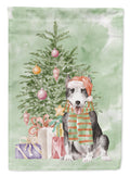 Bull Terrier Black Christmas Presents and Tree Garden Flag Mailbox Decorative Yard Banner Outside Patio Artwork for Flower Beds, Garden Size, Multicolor