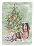 Basset Hound #2 Christmas Presents and Tree Garden Flag Mailbox Decorative Yard Banner Outside Patio Artwork for Flower Beds, Garden Size, Multicolor