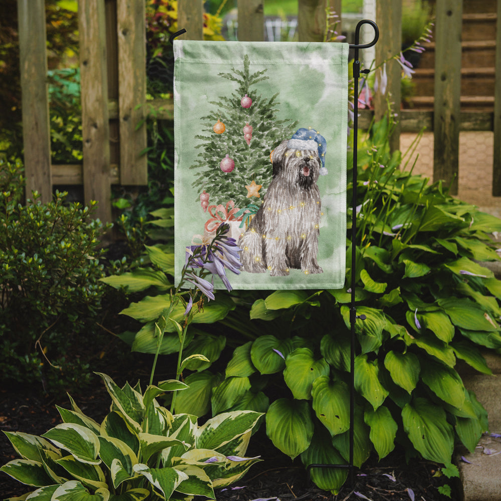 Briard #2 Christmas Presents and Tree Garden Flag Mailbox Decorative Yard Banner Outside Patio Artwork for Flower Beds, Garden Size, Multicolor