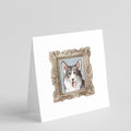 Corgi Tricolor Front View Pretty as a Picture Square Greeting Cards and Envelopes Pack of 8 Blank Cards with Envelopes Blank Thank You Note Greeting Cards Stationery