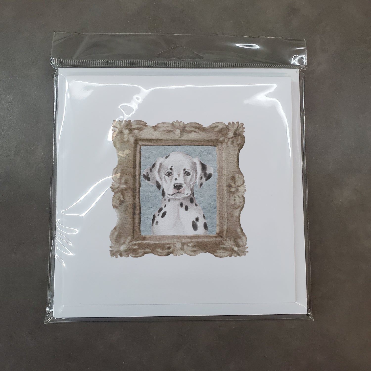 Dalmatian Puppy Front View 2 Pretty as a Picture Square Greeting Cards and Envelopes Pack of 8 Blank Cards with Envelopes Blank Thank You Note Greeting Cards Stationery