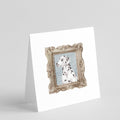 Dalmatian Side View 2 Pretty as a Picture Square Greeting Cards and Envelopes Pack of 8 Blank Cards with Envelopes Blank Thank You Note Greeting Cards Stationery