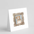 Labrador Retriever Yellow Head Tilt Pretty as a Picture Square Greeting Cards and Envelopes Pack of 8 Blank Cards with Envelopes Blank Thank You Note Greeting Cards Stationery