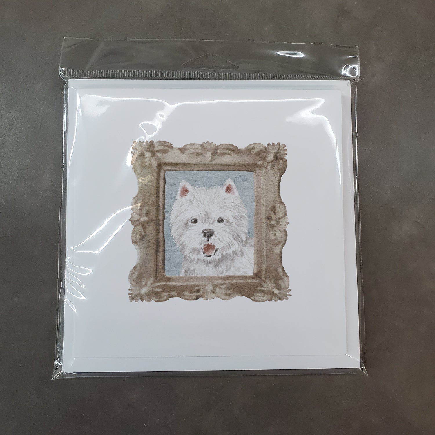 West Highland White Terrier Smile 2 Pretty as a Picture Square Greeting Cards and Envelopes Pack of 8 Blank Cards with Envelopes Blank Thank You Note Greeting Cards Stationery