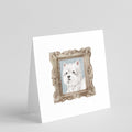 West Highland White Terrier Front View 3 Pretty as a Picture Square Greeting Cards and Envelopes Pack of 8 Blank Cards with Envelopes Blank Thank You Note Greeting Cards Stationery