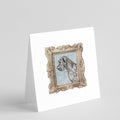 Schnauzer Grey Side View Pretty as a Picture Square Greeting Cards and Envelopes Pack of 8 Blank Cards with Envelopes Blank Thank You Note Greeting Cards Stationery