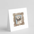 Briard Tawny Puppy Smile Pretty as a Picture Square Greeting Cards and Envelopes Pack of 8 Blank Cards with Envelopes Blank Thank You Note Greeting Cards Stationery
