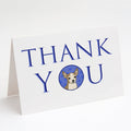 Chihuahua Silver and Tan Thank You Greeting Cards Pack of 8 Blank Cards with Envelopes Whimsical A7 Size 5x7