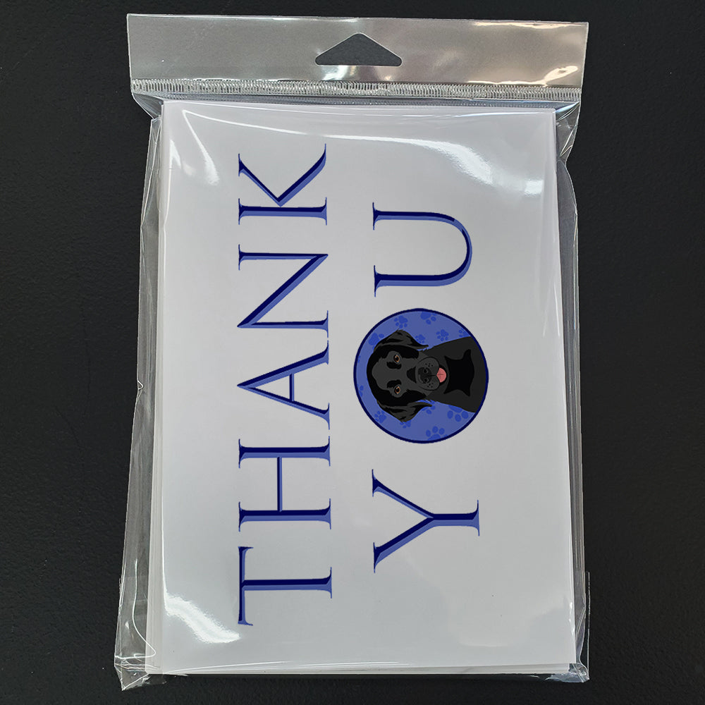 Labrador Retriever Black #3 Thank You Greeting Cards Pack of 8 Blank Cards with Envelopes Whimsical A7 Size 5x7