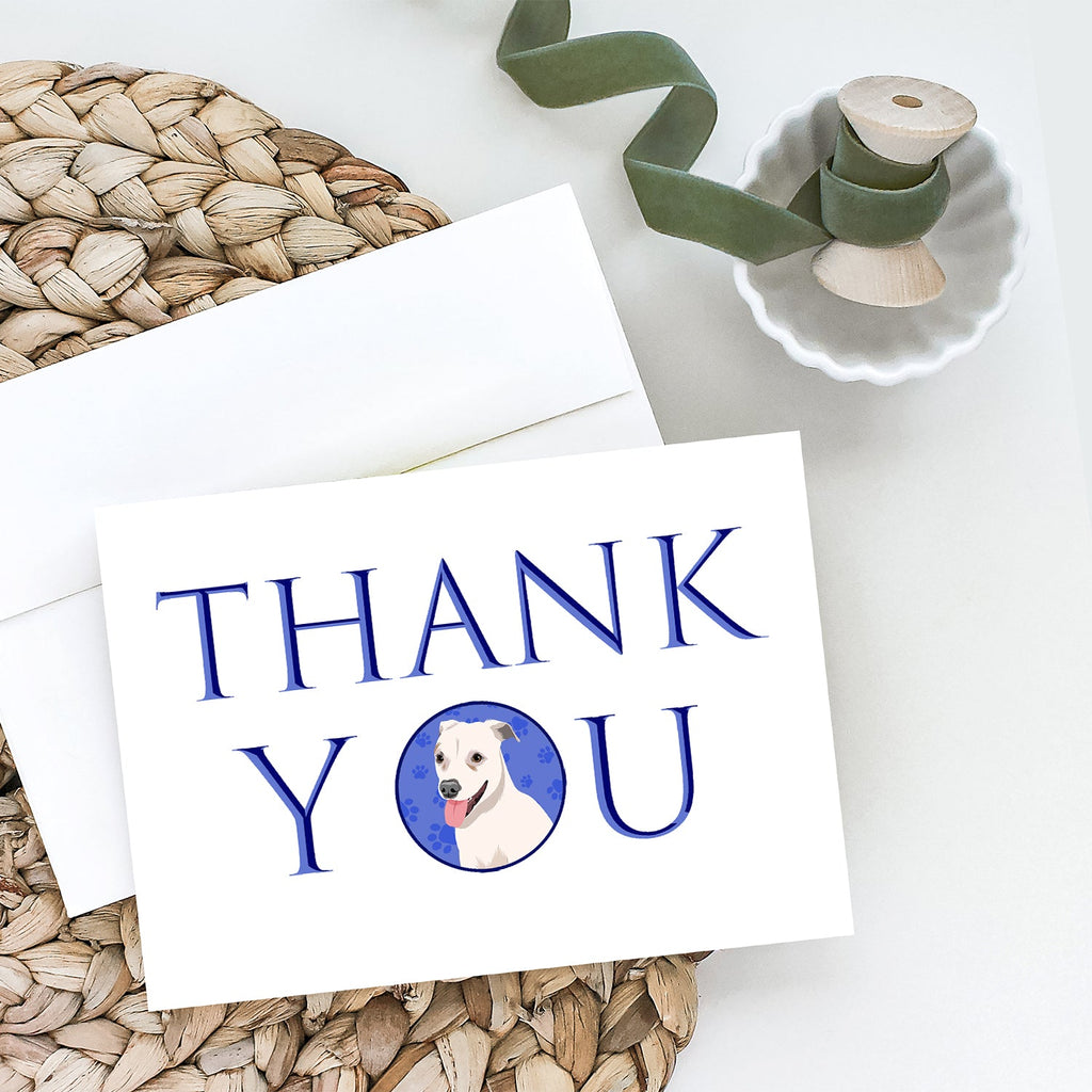 Pit Bull Puppy Thank You Greeting Cards Pack of 8 Blank Cards with Envelopes Whimsical A7 Size 5x7