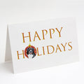 Australian Shepherd Black Tricolor #1  Happy Holidays Greeting Cards Pack of 8 Blank Cards with Envelopes Whimsical A7 Size 5x7