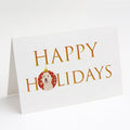 Doodle Cream #5 Happy Holidays Greeting Cards Pack of 8 Blank Cards with Envelopes Whimsical A7 Size 5x7