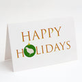 Quail - Texas Quail Happy Holidays Greeting Cards Pack of 8 Blank Cards with Envelopes Whimsical A7 Size 5x7