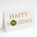German Spitz #2 Happy Holidays Greeting Cards Pack of 8 Blank Cards with Envelopes Whimsical A7 Size 5x7