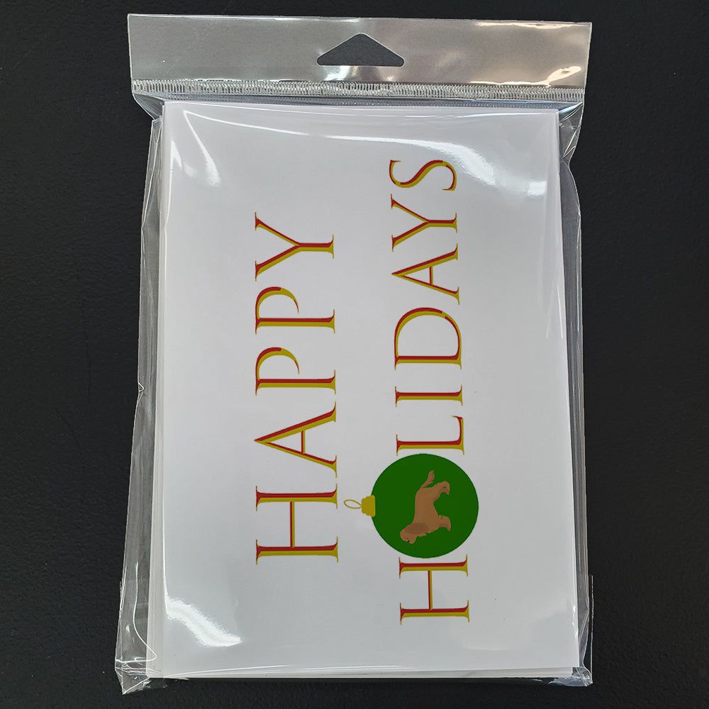 Cavalier King Charles Spaniel - Ruby Happy Holidays Greeting Cards Pack of 8 Blank Cards with Envelopes Whimsical A7 Size 5x7
