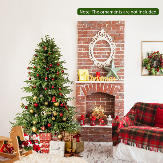 Artificial Christmas Tree with LED Lights and PVC Mixed Branch Tips-7
