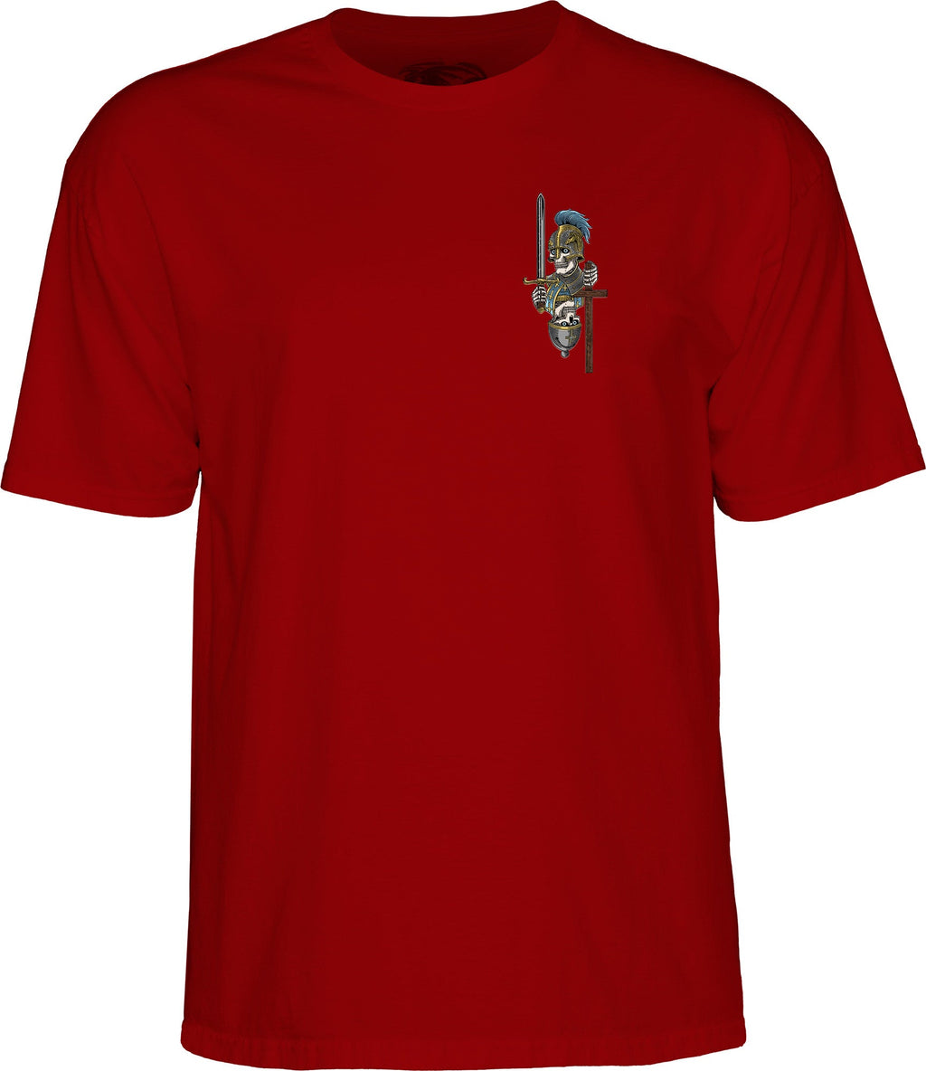 Powell Peralta Dan Corrigan Chess Skulls T-Shirt - Burgundy