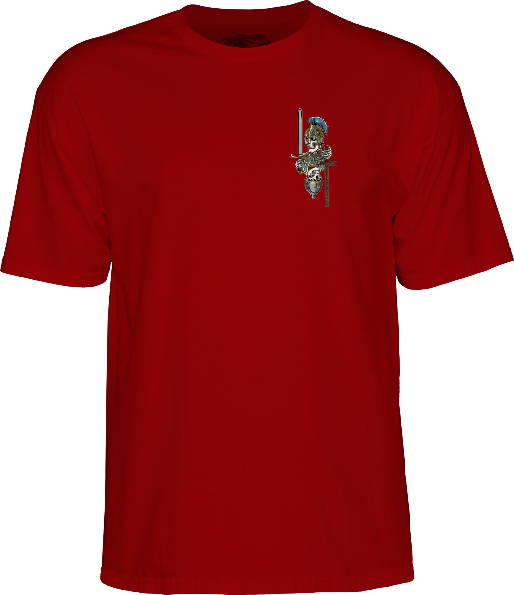 Powell Peralta Dan Corrigan Chess Skulls T-Shirt - Burgundy