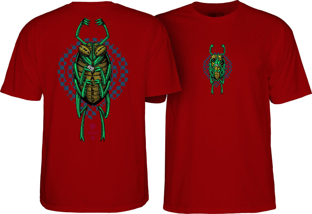 Powell Peralta Mike Vallely Bug T-Shirt - Garnet