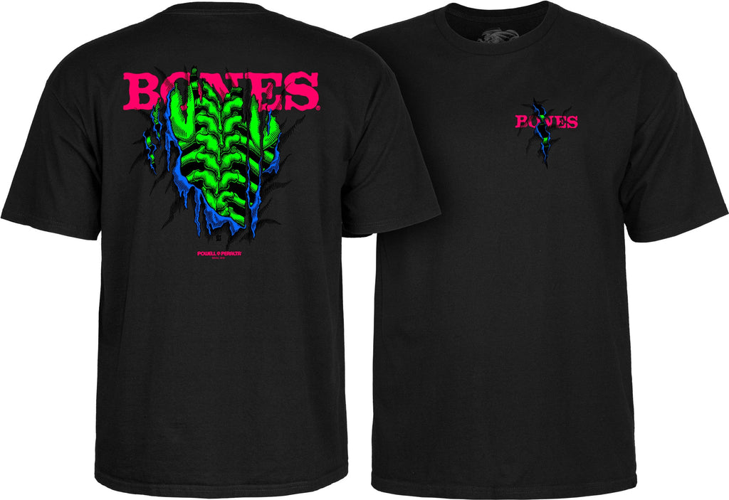 Powell Peralta Shred T-Shirt - Blacklight Black