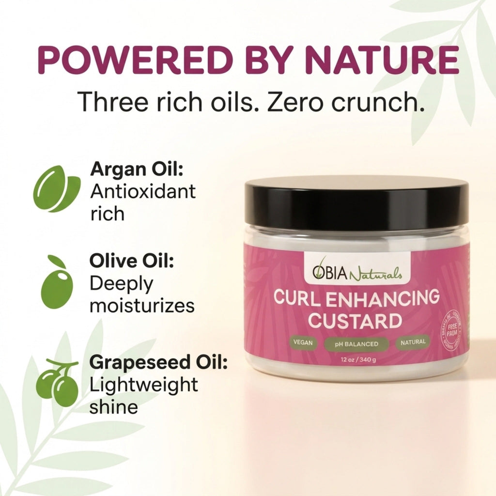 Curl Enhancing Custard — Curl Defining Gel for Curly Hair