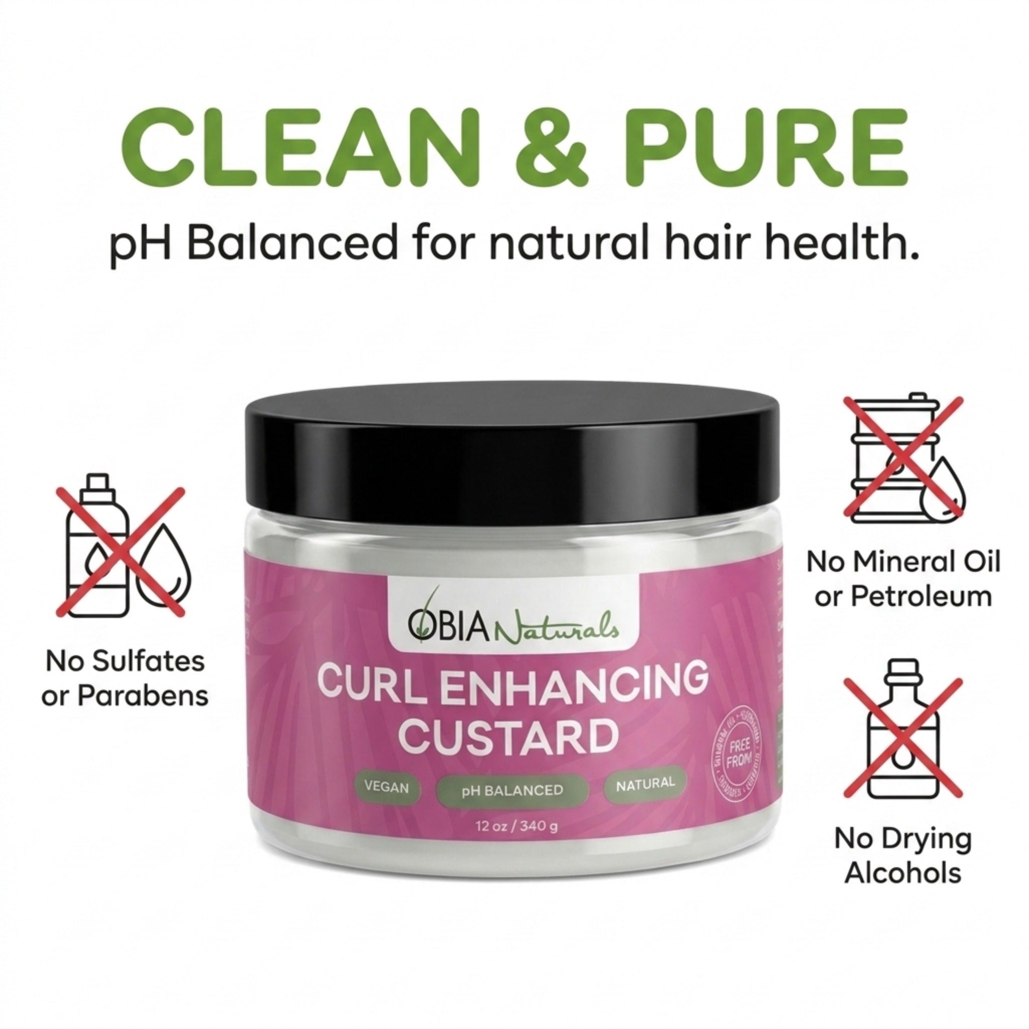 Curl Enhancing Custard — Curl Defining Gel for Curly Hair