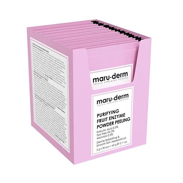 Maruderm Fruit Enzyme Powder Face Peel: Gentle Exfoliation, Blackhead Removal, Tea Tree Oil & Salicylic Acid, Deep Pore Cleansing, Brighter Skin