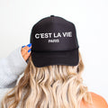 C'est La Vie, Paris Sassy Saying Graphic For Bold Street Style With Paris Flair Trucker Hat