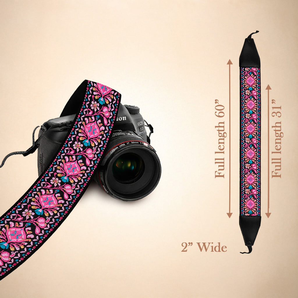 Custom Embroidered Camera Strap – Personalized DSLR Strap