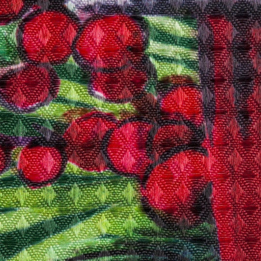 Cardinal Birdhouse Christmas Garden Flag 2 Sided Waffle