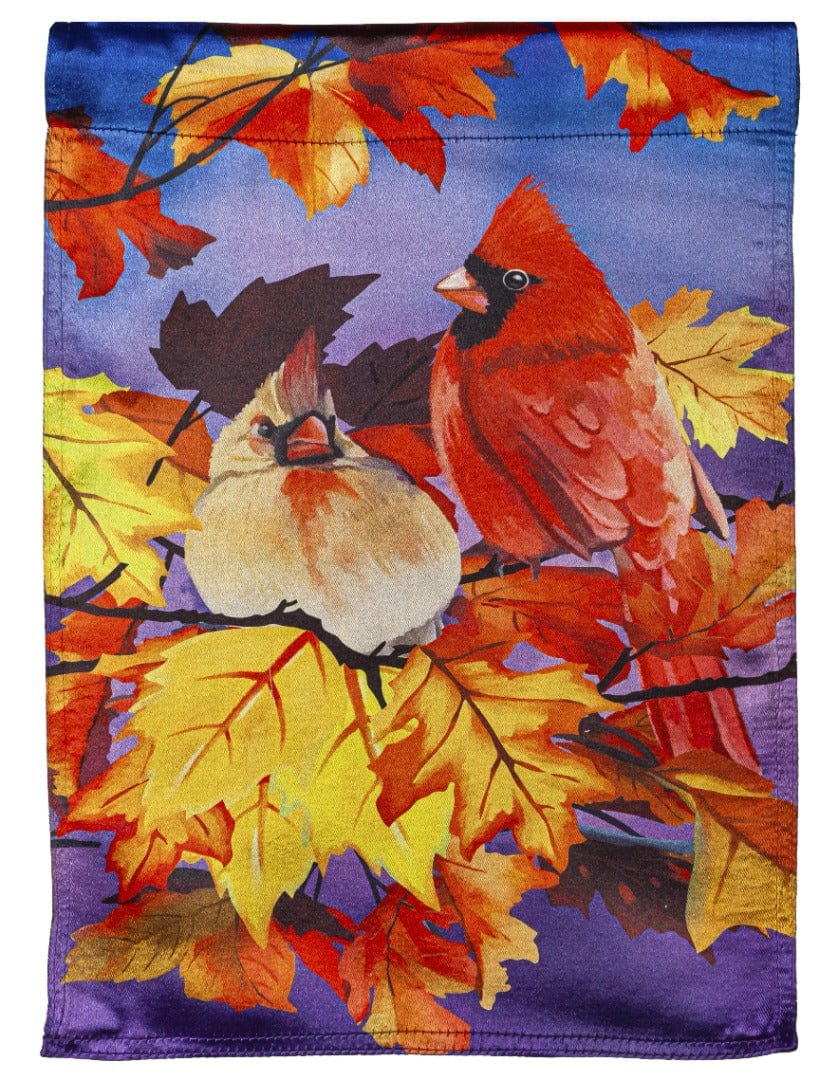 Cardinal Friends Fall Garden Flag 2 Sided
