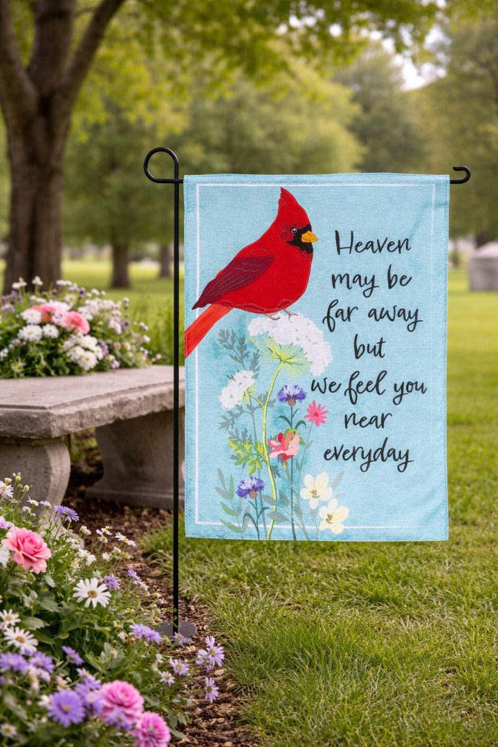 Cardinal Memorial 2 Sided Garden Flag