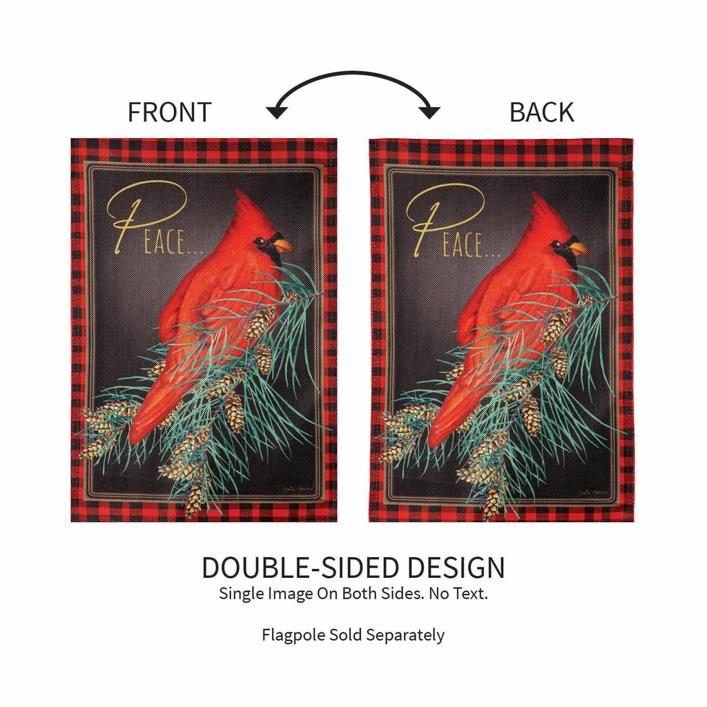 Cardinal Peace Garden Flag 2 Sided