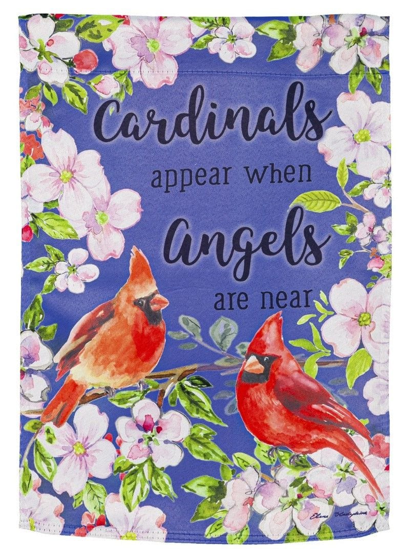 Cardinals Memorial Garden Flag 2 Sided Decorative