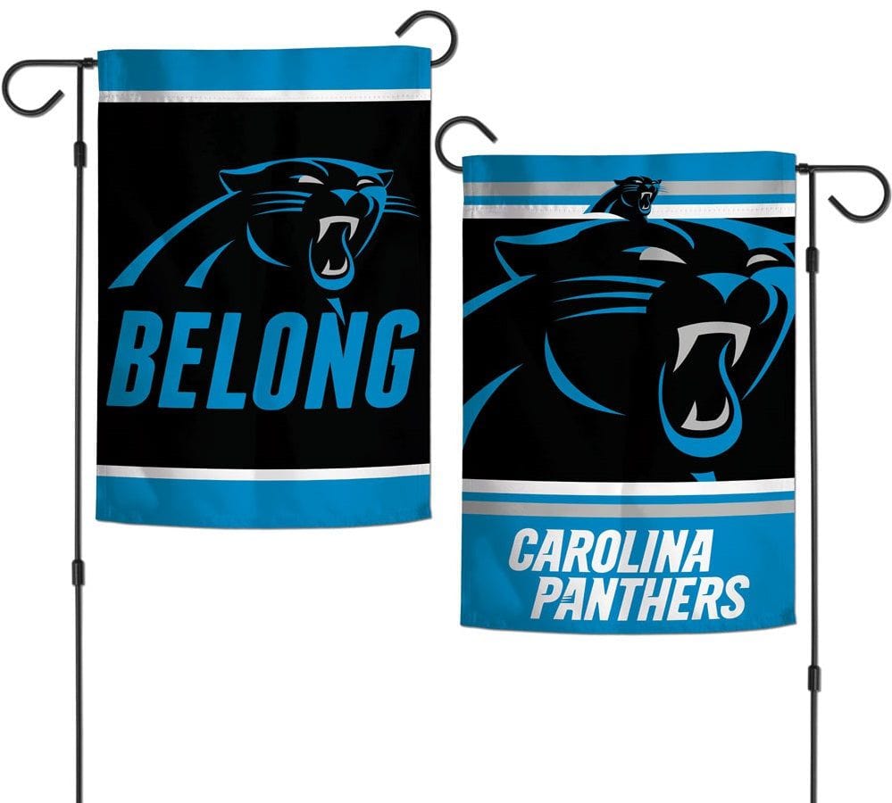 Carolina Panthers Garden Flag 2 Sided Belong Slogan
