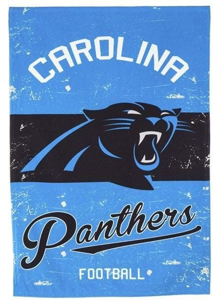 Carolina Panthers Garden Flag 2 Sided Vintage Logo
