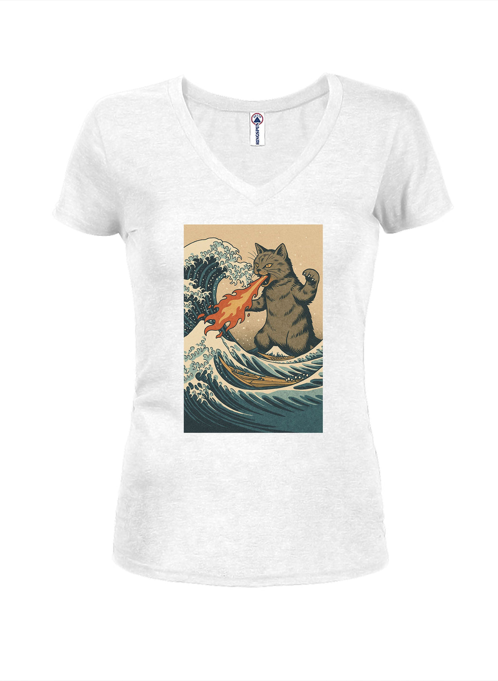 Catzilla Great Wave T-Shirt
