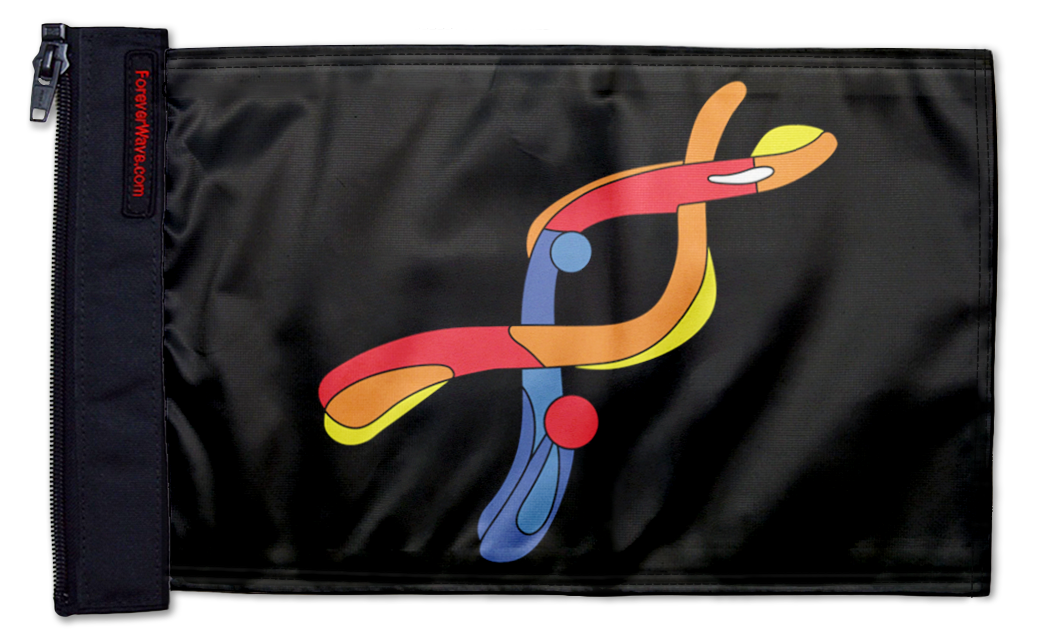 DYRK1A 12"x18" Forever Wave Flag for Jeep Wrangler CJ-7 and CJ-8 1976-1986