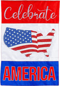 Celebrate America Garden Flag 2 Sided Applique