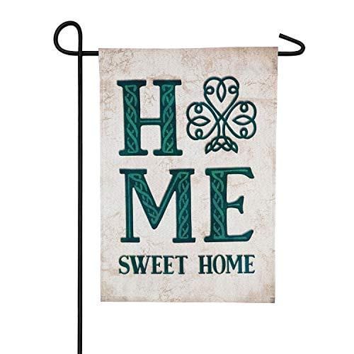 Celtic Home Sweet Home Garden Flag 2 Sided St Patricks