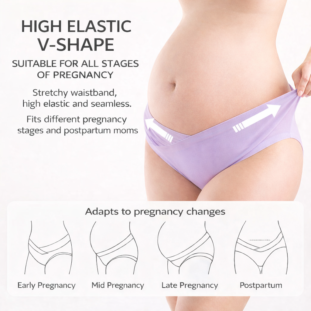SUNVENO V-Shape Maternity Briefs (3-Pack)