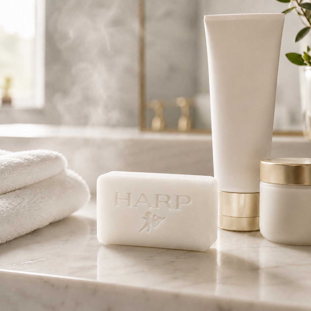 HARP® Vanilla Lavender Body Wash Bar – pH Balanced (5.0–6.0) Syndet Cleanser, Soap-Free & No Lye, Non-Comedogenic, Gentle for Sensitive & Dry Skin, With Shea Butter & Borage Oil. 5oz Bar.
