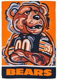 Chicago Bears Garden Flag 2 Sided Justin Patten